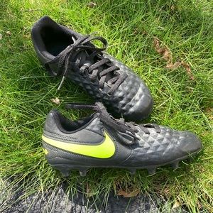 Kids outdoor soccer cleats. Size 13.5.  Used one season.  Great condition.